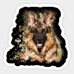 german shepherd dog Sticker